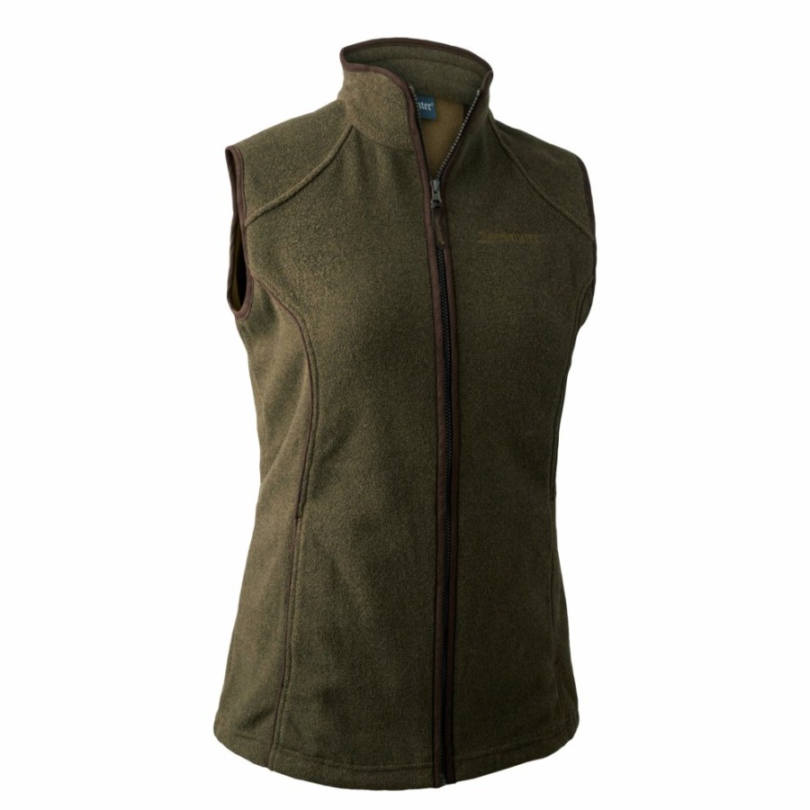 Damer Deerhunter | Lady Josephine Fleecevest Graphite Green Melange