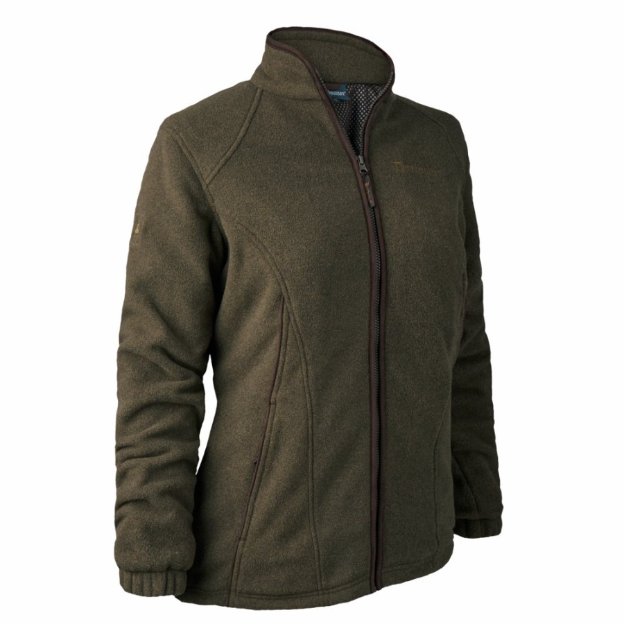 Damer Deerhunter | Lady Josephine Fleece Med Membran Graphite Green Melange