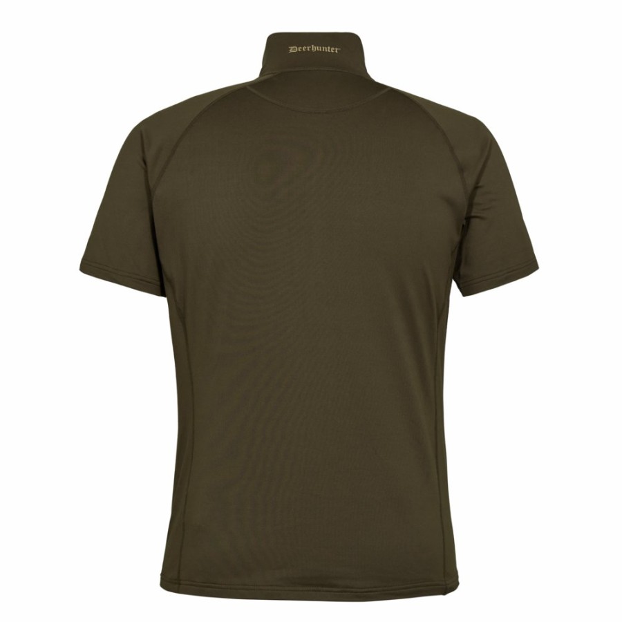 Herre Deerhunter | Excape Insulated T-Shirt Med Lynlas I Halsen