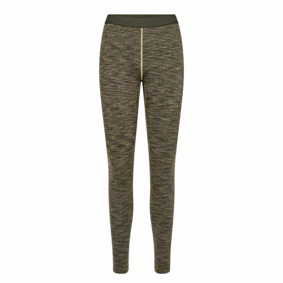 Damer Deerhunter | Lady Insulated Leggings Brown Melange