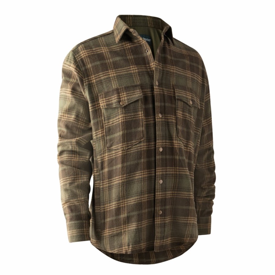 Herre Deerhunter | Noah Overskjorte Med Stormliner® Green Check