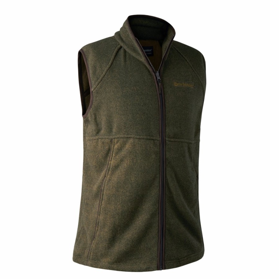 Herre Deerhunter | Wingshooter Fleecevest Graphite Green Melange