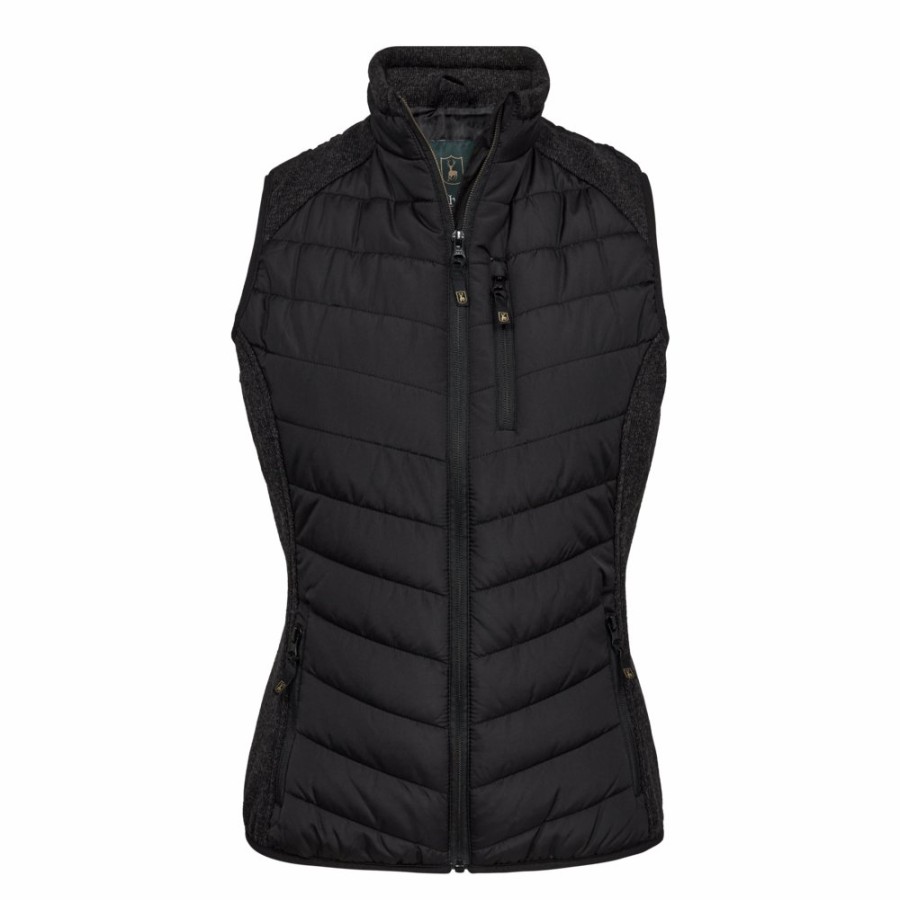 Damer Deerhunter | Lady Caroline Vatteret Vest Black