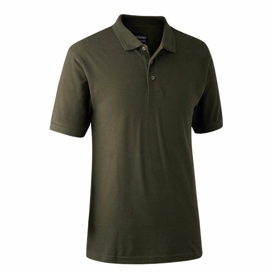 Herre Deerhunter | Redding Poloshirt Bark Green