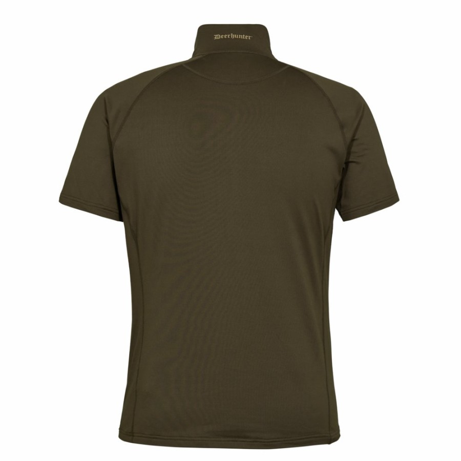 Herre Deerhunter | Excape Insulated T-Shirt Med Lynlas I Halsen